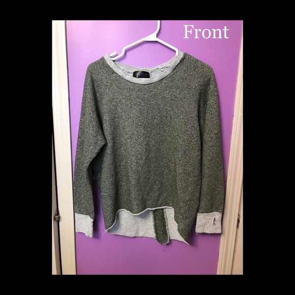 🍒3 for $12 - Love Child Green High-Low Sweater - Picture 2 of 9